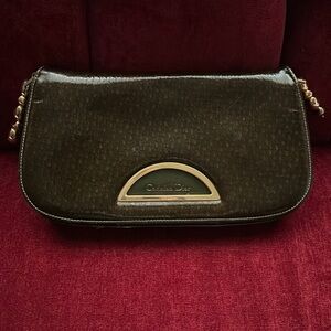 Christian Dior vintage leather flap bag